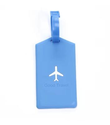 China Eco-Frendly Wholesale Luggage Tag Travel Lyggage Tag Silicone ID Tag For Bag Suitcase for sale