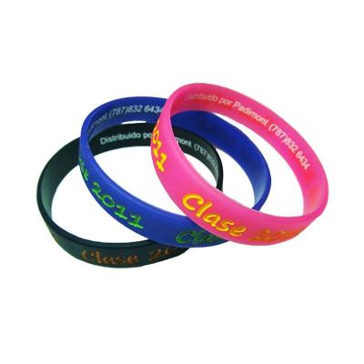 China Durable Custom Logo Basketball Sport Rubber Band Kids Basketball Festival Silicone Wristband for sale