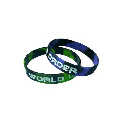 China Logo Sport Rubber Adjustable Elastic Custom Durable Customized Event Anime Silicone Silicone Wristband for sale