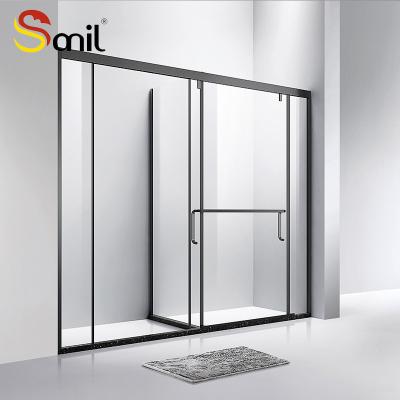 China Wholesale Custom High Quality Modern Low Price Aluminum Alloy Frame Pivot Tempered Glass Shower Room Door, Cheap Shower Enclosure for sale