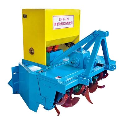 China 1GVF Series Rotating Farms Plowing Ridge Fertilizer Machine Rotavator With Cinema And Fertilizer Agriculture Planting Machine for sale