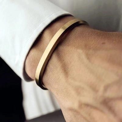 China Message Reminder 6mm Men's Bracelet Stainless Steel Men's Bracelet Men's Gold Steel Bracelet for sale