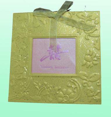 China Greeting Card Printing , Custom Printing Paper Card With Ribbon , Paper Cards for sale