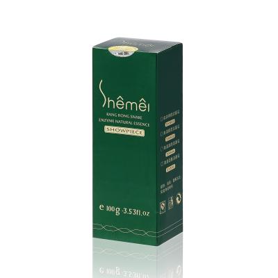 Китай Green Color Printing 350GSM Gloss Art Paper Square Shape Cosmetic Packing Box продается