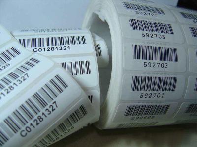 Китай Bar code Printing Black Color Custom Printing Paper Card Environmental Paper Material Label Printing продается