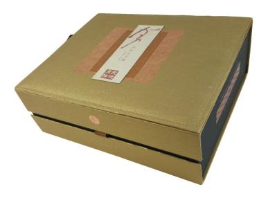 中国 Leather Material Box Set OEM Design Color Printing Customized Gift Box Packaging with Silk Tray Magnetic Closure 販売のため