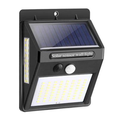 China Garden 100 LED 140 LED Wide Angle Solar Power Wall Lamp Waterproof Motion Sensor Garden Solar Light Outdoor for sale