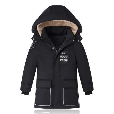 China Newest Design Kids Winter Windproof Clothing Custom Padded Jacket Boy's Warm Thick Coat Child's Windproof Hoodie Down Jacket for sale