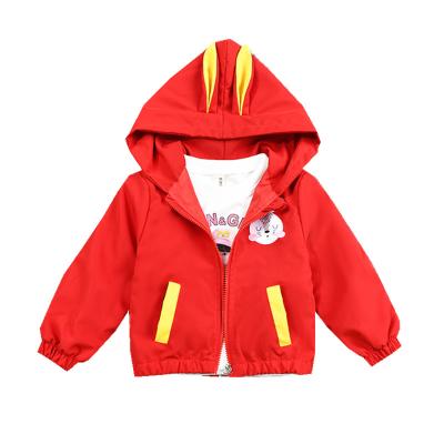 China Wholesale Cheap Baby Pink Warm Autumn Coat Cotton Children's Anti-wrinkle China Factory Rabbit Hooded Coat for sale