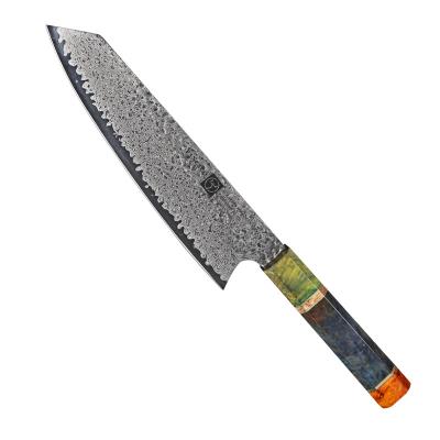 China Fangzuo Daily New Product Kitchen Cutting Use Professional 8 Inch 67 Layers Damascus Steel Kitchen Japanese Chef Knife Knives With Wood Handle for sale