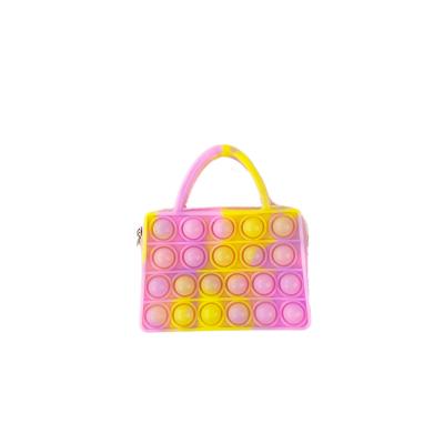 China Popular Busy Cubes Bag Bubble Popoit Toys Kids Sensory Cross - Body Purse Push Popoit Bubble Busy Person Toy For Boys Girls for sale