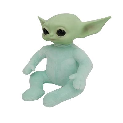 China Eco-Friendly Non-Toxic Kids Vinyl Plush Action Numbers Baby Yoda Doll Collection Figures Rubber Baby Yoda Diecast Electric Gift For Kids for sale