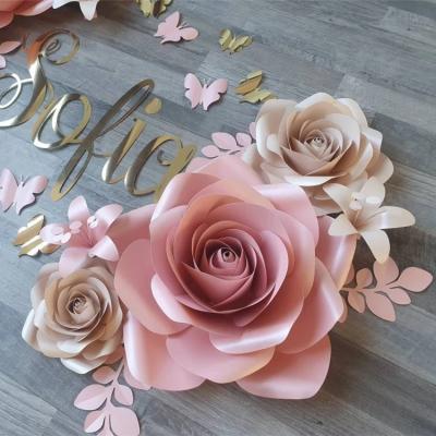 China Disposable Makers Make Artificial DIY Paper Flower Wall Decoration Holiday Birthday Party Supplies Set for sale