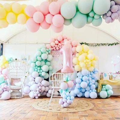 China Children's Love 10 Inch Pastel Color Balloon Macaron Latex Balloons For Wedding Decoration for sale