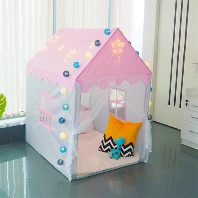 China Hot Selling Soft Toy Princess Castle Pink Big Girls Tent Children's Play Room for sale