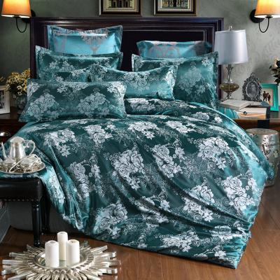 China ODM Oeko-Tex Nondisposable Luxury Satin Hotel Five Star King Size Jacquard Bedding Sets For Wedding for sale