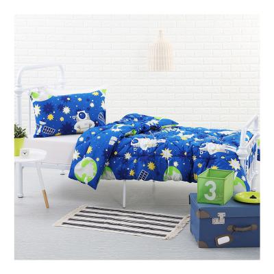 China Custom Made Cheap Viable Factory 2pcs 3d Printing Navy Blue Bedding Comforter Sets for sale