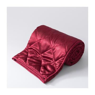 China 2021 Anti-pilling Cheap Price Polyester Soft And Comfortable Quilted Weighted Blanket for sale