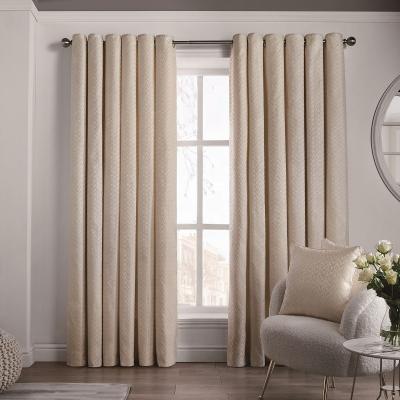 China Hot Selling 100% Ready Made Polyester Insulated Jacquard Curtains for sale