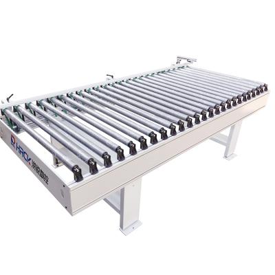 China Plate Machine Connection Customized Powered Roller Table Conveying System Cinta Transportadora Curva for sale