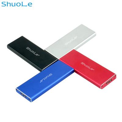 China M2 Case Double Bay M.2 NGFF SSD Enclosure Aluminum External SSD Enclosure BIG DISCOUNT SHUOLE USB3.0 M.2 NGFF Enclosure SSD 2260 2280 Suitable for sale