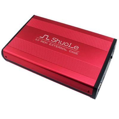 China Factory Sale SHUOLE 5GMpbs Transfer Rate Large Capacity Aluminum USB3.0 3.5inch SATA Hard Disk Plastic Enclosure for sale