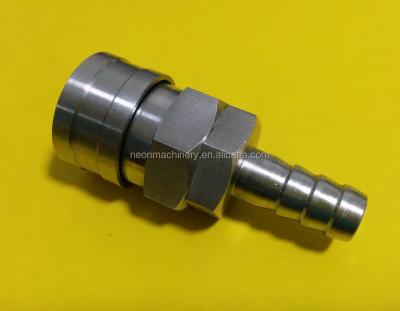 China Aluminum precision cnc machining part, connector, burr fixture, brass part, stainless steel part, handle for sale