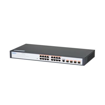 China LACP Maipu S2300-20TP-AC 16 Port Gigabit PoE PoE+ L2 Ethernet Network Access Switch 380W for sale