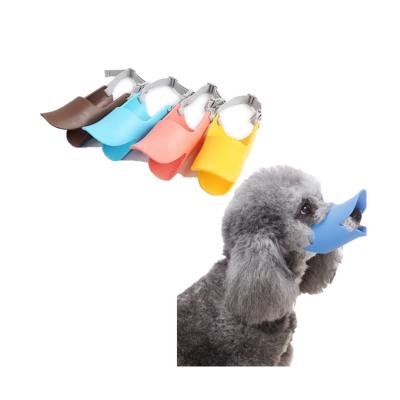 China Viable Adjustable Soft Muzzle For Dogs Dog Platypus Muzzle for sale