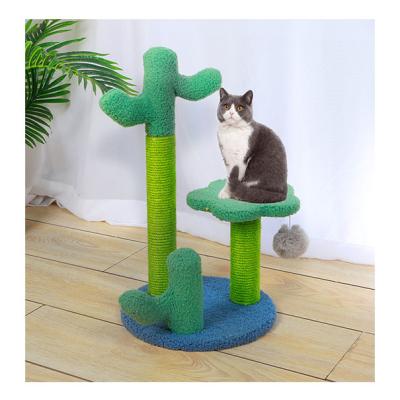 China Viable Factory Wholesale Pet Furniture House Scratcher Cat Tower Cat Tree Top Products for sale