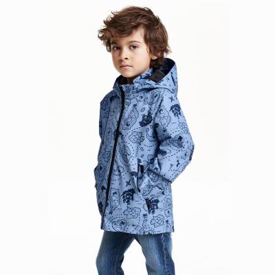 China OEM or ODM Korean Printing Windproof Baby Gap Coat Fashion Boys Gap Coats Windproof With Hoodie for sale