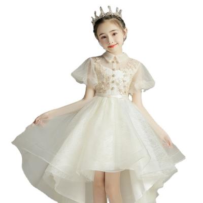 China Latest Girl's White Dress Washable for sale