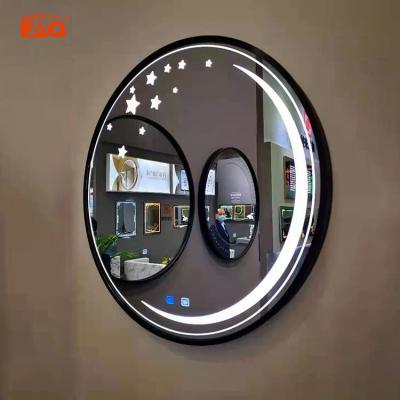 China Best Selling Luxury Frameless Led Illuminated Oval Smart Mirror Bathroom Mirror for sale