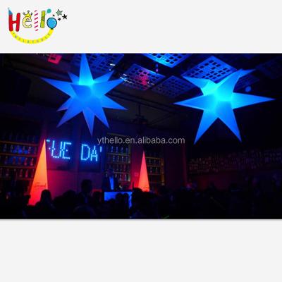 China event & Party Supplies Club Colorful Inflatable Star LED Stage Inflatable Star Decorations for sale