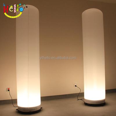 China event & Party supplies colorful pattern inflatable tube for stage road props, wedding event decoration air pillar for sale