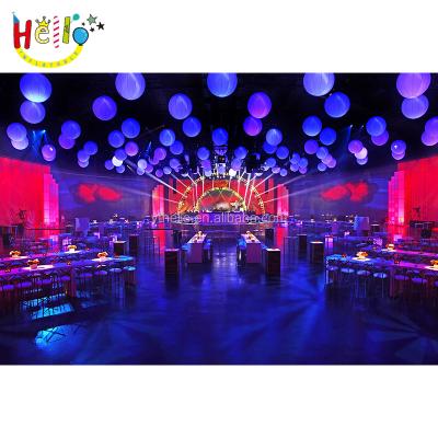 China Customized Promotions Outdoor Inflatable Decoration Lighting Ground Ball Inflatable Ball For Event for sale