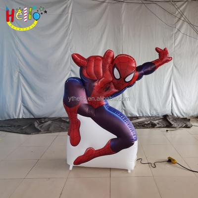 China event & Party Supplies Inflatable Cartoon Character Spiderman Outdoor Decorative Superhero Model Inflatable Models for sale