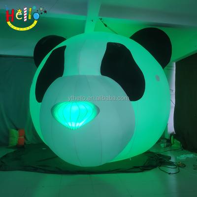 China event & Party Supplies Inflatable Panda Head Balloon, Inflatable Animal Cartoon Head Balloon For Advertising for sale