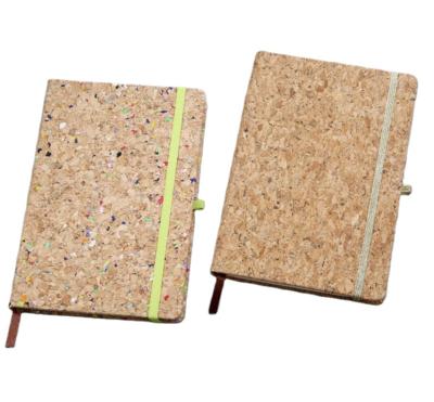 China Eco-friendly Cork Cover Notebook Soft Cork Cover Notebook with Elastic Band and Pen Loop Cork Notepad Recyclable Cork Journal with Elastic Band for sale