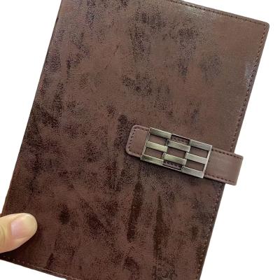 China Leather Hardcover Maker Business Office Organizer with Loop Hardcover PU Leather Notebook Agenda with Loop for Closure for sale