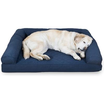 China Travel Style Simple Travel Memory Foam Orthopedic Anti-Slip Dog Bed With Zipper for sale