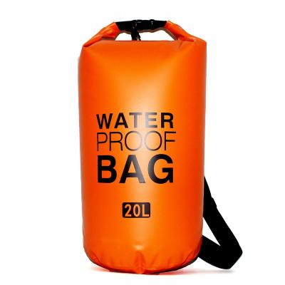 China 500D PVC Tarpaulin Dry Bag 5L 10L 20L Waterproof Light Weight (Can Be Customized) Backpack Dry Storage Ocean Floating Bag For Boating Kayaking Vacation for sale