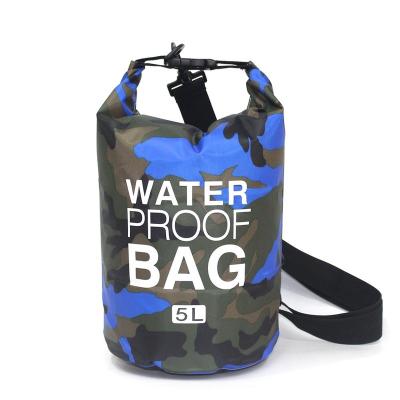 China Outdoor Accessories 10 Years Factory Polyester Camouflage Waterproof Bag Custom Logo Ultralight Rise Float Dry Bag Camouflage Dry Bag for sale