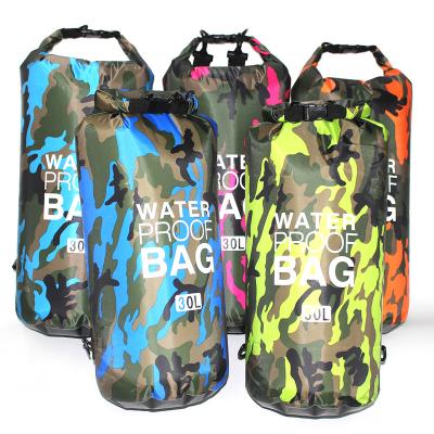 China Outdoor Accessories Amazon Camouflage Waterproof Bag Selling Ultralight Polyester The Best Can Be Logo Camouflage Dry Bag Custom Made for sale