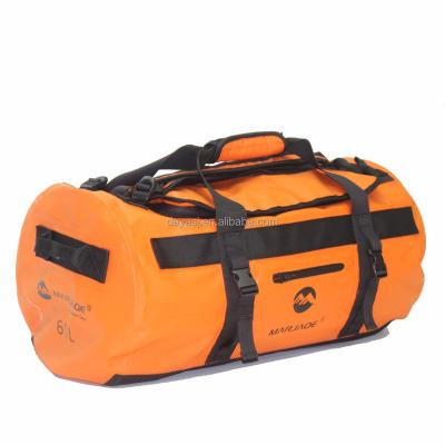 China Outdoor Sport OEM Brand Luggage Bag Canvas Waterproof Sports Rolling Luggage Travel 500D PVC Unisex Duffel Bag for sale