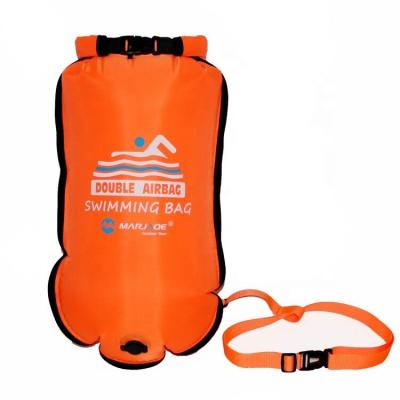 China Hot Selling Lightweight Waterproof Can Be Custom Logo OEM ODM PVC Nylon Waterproof Double Bag Waterproof Air Bag Drift Bag Swimming Nylon Beacon for sale