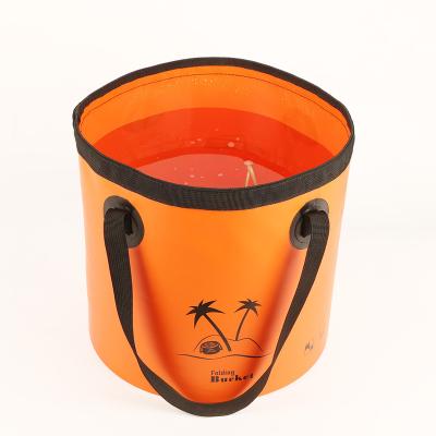 China Fishing Beach Swimming Kayaking Rafting Boating Hiking Wholesale Fruit Camping Fishing Instock Wash New Outdoor And Car Wash Dry Bag Fishing Folding Waterproof Bucket for sale