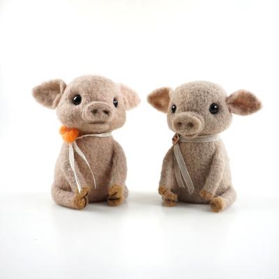 China Promotional Gifts Factory Custom Handmade Needle Felting Wool Felt Animal Home Decoration Crafts for sale