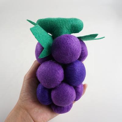 China Kids Toy Gift New Arrival 2020 Premium Gift Kids Play Toys Felt Toys Custom Stuffed Fruit Toys (Grape) for sale