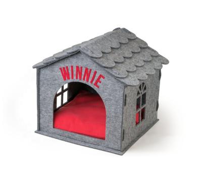 China Hot Selling Comfortable Breathable Indoor Cat House, Indoor Pet Bed, Personalized Felt Pet Room with Washable Cushion for sale